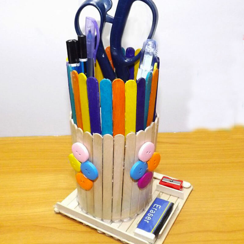 2 popsicle stick pen holder 18